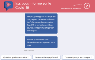 Un chatbot pour lutter contre les fausses informations du coronavirus